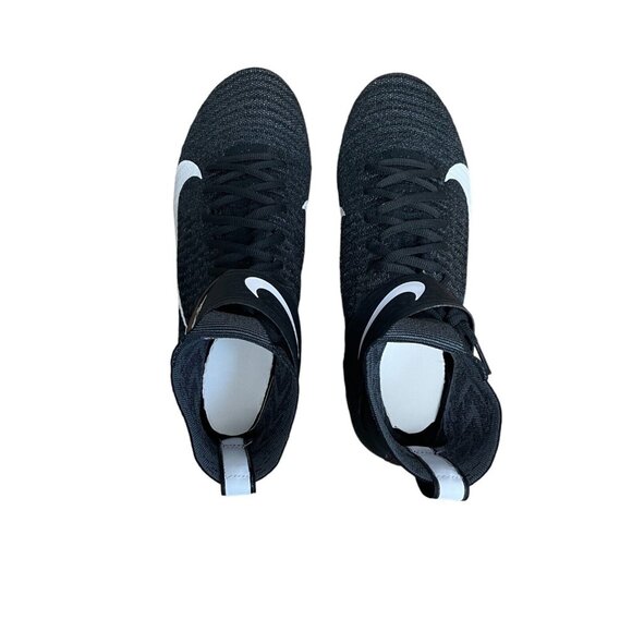 NIKE ALPHA MENACE ELITE 2 FOOTBALL CLEATS MENS 12.5 WIDE BLACK GRAY BV3298-001 - Picture 4 of 9